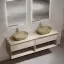 Столешница для ванной комнаты SANCOS 160х46 c отверстием под смеситель, цвет креман (kreman), арт.TT160A2X
