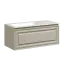 Тумба подвесная SANCOS Самая (Very) 100x45x40 c одним ящиком оснащенным доводчиками, леавая, Бежевый матовый (Beige Soft) арт.VR100LCE
