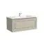 Тумба подвесная SANCOS Самая (Very) 90x45x40 c одним ящиком оснащенным доводчиками, Бежевый матовый (Beige Soft), арт.VR90CE