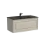 Тумба подвесная SANCOS Самая (Very) 90x45x40 c одним ящиком оснащенным доводчиками, Бежевый матовый (Beige Soft), арт.VR90CE