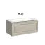 Тумба подвесная SANCOS Самая (Very) 90x45x40 c одним ящиком оснащенным доводчиками, Бежевый матовый (Beige Soft), арт.VR90CE