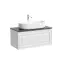 Тумба подвесная SANCOS Самая (Very) 90x45x40 c одним ящиком оснащенным доводчиками, Белый матовый (Bianco), арт.VR90W