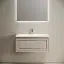 Тумба подвесная SANCOS Самая (Very) 90x45x40 c одним ящиком оснащенным доводчиками, Бежевый матовый (Beige Soft), арт.VR90CE