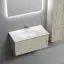 Тумба подвесная SANCOS Самая (Very) 90x45x40 c одним ящиком оснащенным доводчиками, Бежевый матовый (Beige Soft), арт.VR90CE
