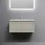 Тумба подвесная SANCOS Самая (Very) 90x45x40 c одним ящиком оснащенным доводчиками, Бежевый матовый (Beige Soft), арт.VR90CE