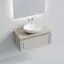 Тумба подвесная SANCOS Самая (Very) 90x45x40 c одним ящиком оснащенным доводчиками, Бежевый матовый (Beige Soft), арт.VR90CE