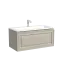 Тумба подвесная SANCOS Самая (Very) 90x45x40 c одним ящиком оснащенным доводчиками, Бежевый матовый (Beige Soft), арт.VR90CE