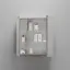 Зеркальный шкаф для ванной комнаты SANCOS Блик (Mirror) 70x15x75 с LED подсветкой, цвет Дуб галифакс натуральный, с розеткойарт. MI70EG