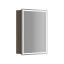 Зеркальный шкаф для ванной комнаты SANCOS Блик (Mirror) 60x15x75 с LED подсветкой, цвет Дуб чарльстон, арт. MI60ECH