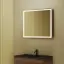 Зеркальный шкаф для ванной комнаты SANCOS Блик (Mirror) 90x15x75 с LED подсветкой, цвет Дуб чарльстон, арт. MI90ECH