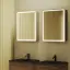 Зеркальный шкаф для ванной комнаты SANCOS Блик (Mirror) 60x15x75 с LED подсветкой, цвет Дуб чарльстон, арт. MI60ECH
