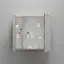 Зеркальный шкаф для ванной комнаты SANCOS Блик (Mirror) 80x15x75 с LED подсветкой, цвет Дуб галифакс натуральный, арт. MI80EG
