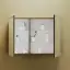 Зеркальный шкаф для ванной комнаты SANCOS Блик (Mirror) 100x15x75 с LED подсветкой, цвет Дуб чарльстон, арт. MI100ECH