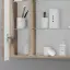 Зеркальный шкаф для ванной комнаты SANCOS Блик (Mirror) 80x15x75 с LED подсветкой, цвет Дуб галифакс натуральный, арт. MI80EG