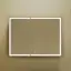 Зеркальный шкаф для ванной комнаты SANCOS Блик (Mirror) 100x15x75 с LED подсветкой, цвет Дуб чарльстон, арт. MI100ECH