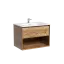 Тумба подвесная SANCOS Натура 1.0 (Nature 1.0) 70x45x50 c одним ящиком оснащенным доводчиками скрытого монтажа и открытой нишей, Дуб чарльстон, арт.MR1.070ECH