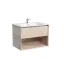 Тумба подвесная SANCOS Натура 1.0 (Nature 1.0) 70x45x50 c одним ящиком оснащенным доводчиками скрытого монтажа и открытой нишей, Дуб галифакс натуральный, арт. MR1.070EG