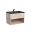 Тумба подвесная SANCOS Натура 1.0 (Nature 1.0) 70x45x50 c одним ящиком оснащенным доводчиками скрытого монтажа и открытой нишей, Дуб галифакс натуральный, арт. MR1.070EG