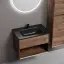 Тумба подвесная SANCOS Натура 1.0 (Nature 1.0) 70x45x50 c одним ящиком оснащенным доводчиками скрытого монтажа и открытой нишей, Дуб чарльстон, арт.MR1.070ECH