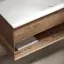 Тумба подвесная SANCOS Натура 1.0 (Nature 1.0) правая, 100x45x50, c одним ящиком оснащенным доводчиками скрытого монтажа и открытой нишей, Дуб чарльстон, арт.MR1.0100RECH