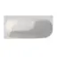 Ванна WHITECROSS Magnet 170x80 L БЕЗ ПЕРЕЛИВА (белый мат) иск. камень