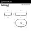 Умывальник WHITECROSS Emerald 55x37 (RAL мат) иск. камень