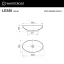 Умывальник WHITECROSS Lessi 60x36 (RAL мат) иск. камень