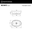 Умывальник WHITECROSS Nesko 58x37 (RAL мат) иск. камень