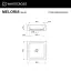Умывальник WHITECROSS Meloris 45x45 (RAL мат) иск. камень