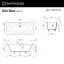 Ванна WHITECROSS Gin Duo 180x75 (белый мат) иск. камень