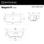 Ванна WHITECROSS Magnet 170x80 R (белый мат) иск. камень