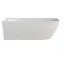 Ванна WHITECROSS Magnet 170x80 R БЕЗ ПЕРЕЛИВА (белый мат) иск. камень