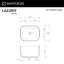 Умывальник WHITECROSS Lazurit 50x40 (белый мат) иск. камень