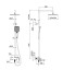 Душевая система WONZON & WOGHAND FORZA, Брашированное золото (WW-739031-BG)