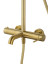 Душевая система WONZON & WOGHAND STICK, Брашированное золото (WW-88739017-BG)