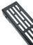 Решетка для душевого трапа перфорированная 90 см WONZON & WOGHAND, Темный графит (WW-651900P-BGM)