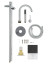 Смеситель для ванны напольного монтажа WONZON & WOGHAND STICK, Хром (WW-88649017-CR)