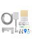 Смеситель для ванны с душем WONZON & WOGHAND CUBE 2.0, Хром (WW-88037068-CR)