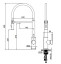 Смеситель для кухни с гибким изливом и подключением фильтра WONZON & WOGHAND, Брашированное золото (WW-458027-BG)