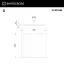 Верхний душ WHITECROSS 25x25 см X1401GM (оружейная сталь)