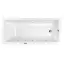 Ванна WHITECROSS Wave Slim 175x70 "LINE NANO" (золото)