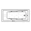 Ванна WHITECROSS Wave Slim 175x70 "ULTRA NANO" (хром)