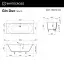 Ванна WHITECROSS Gin Duo 180x70 (RAL мат) иск. камень