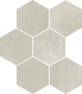 Expo White Mosaico Hexagon 25x29