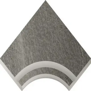 Contempora Carbon Bordo Nat 60x60 Svasato Ang.Round 30