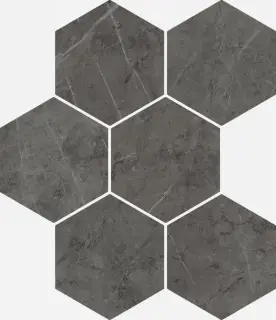Charme Evo Antracite Mosaico Hexagon Cer 25x29