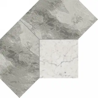 Charme Extra Silver Mosaico Polygon Cer 28.5x21