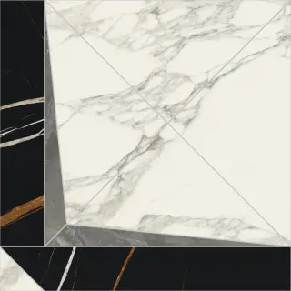 Charme Deluxe Arabescato White Intarsio Lux 56.4x56.4