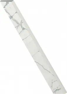 Charme Deluxe Invisible White Battiscopa Cer 7.2x60
