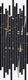 Charme Deluxe Sahara Noir Strip Lux Mosaico 26x75